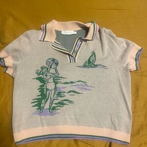 Zimmerman Pink sweater with graphic